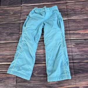 Old Navy Aqua Blue Snow Pants with White Trim Kids girls‎ size 6